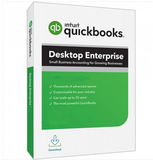Intuit QuickBooks Desktop Enterprise 2024 | US Version | Lifetime Activation